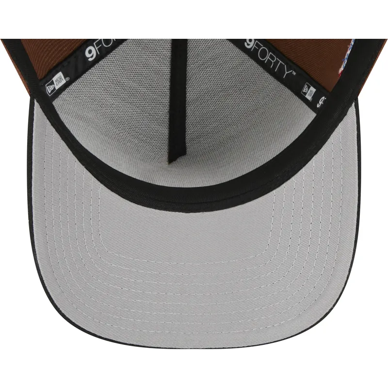kepure-islenkta-ruda-snapback-9forty-a-frame-harvest-detroit-tigers-mlb-new-era