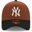 kepure-islenkta-ruda-snapback-9forty-a-frame-harvest-new-york-yankees-mlb-new-era