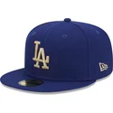 kepure-plokscia-melyna-priglundanti-59fifty-laurel-sidepatch-los-angeles-dodgers-mlb-new-era