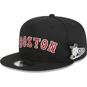 kepure-plokscia-juoda-snapback-9fifty-post-up-pin-boston-red-sox-mlb-new-era