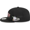 kepure-plokscia-juoda-snapback-9fifty-post-up-pin-boston-red-sox-mlb-new-era