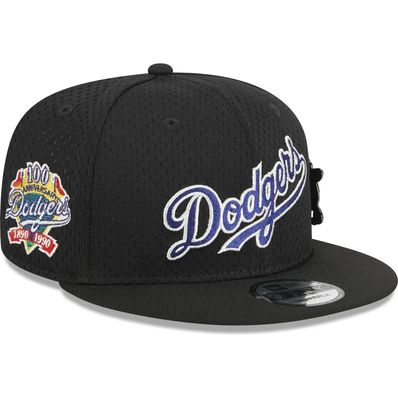 kepure-plokscia-juoda-snapback-9fifty-post-up-pin-los-angeles-dodgers-mlb-new-era