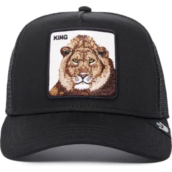 czapka-trucker-czarna-lew-the-king-lion-the-farm-od-goorin-bros