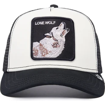 czapka-trucker-biala-i-czarna-wilk-the-lone-wolf-the-farm-od-goorin-bros