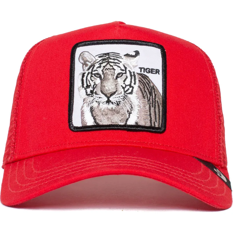czapka-trucker-czerwona-tygrys-the-white-tiger-the-farm-od-goorin-bros