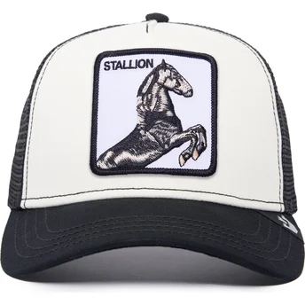 czapka-trucker-bialo-czarna-kon-stallion-the-farm-goorin-bros