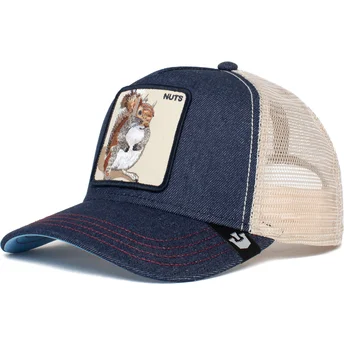 kepure-islenkta-tamsiai-melyna-snapback-the-nuts-squirrel-the-farm-goorin-bros