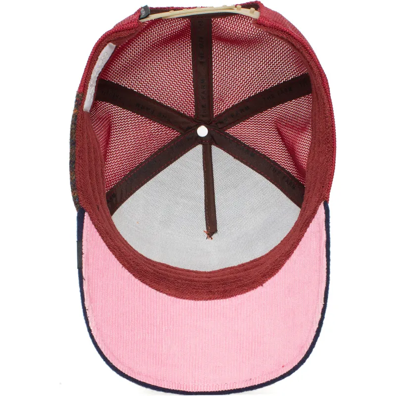 czapka-trucker-brazowa-i-granatowa-osiol-detention-seeker-ass-play-the-farm-od-goorin-bros