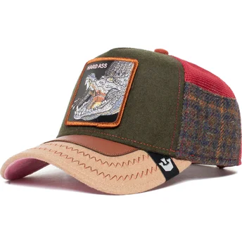 czapka-trucker-zielono-brazowy-krokodyl-trunchbull-ass-play-the-farm-od-goorin-bros