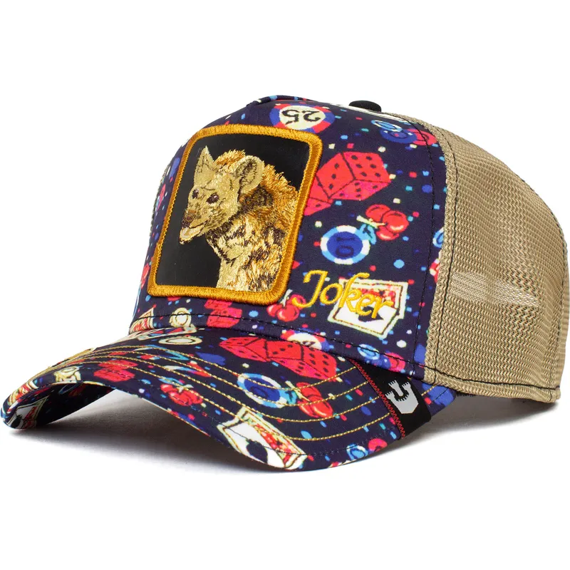 kepure-islenkta-vilkikas-ivairiaspalvis-snapback-hiena-joker-poker-face-casino-the-farm-the-farm-de-goorin-bros