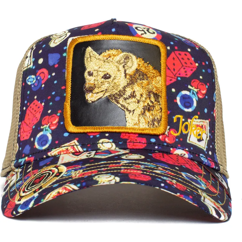 kepure-islenkta-vilkikas-ivairiaspalvis-snapback-hiena-joker-poker-face-casino-the-farm-the-farm-de-goorin-bros