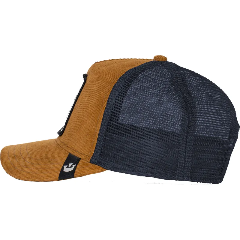 kepure-islenkta-ruda-snapback-panther-panthuroy-corduroy-the-farm-goorin-bros
