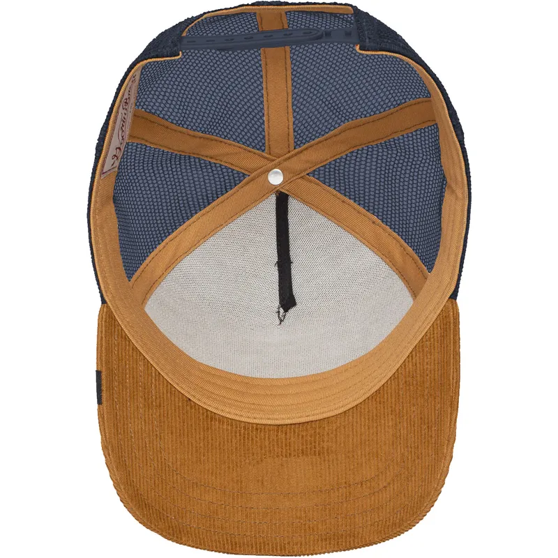 kepure-islenkta-ruda-snapback-panther-panthuroy-corduroy-the-farm-goorin-bros