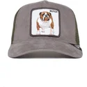 czapka-trucker-szara-i-zielona-z-buldogiem-butch-wulbul-corduroy-the-farm-od-goorin-bros