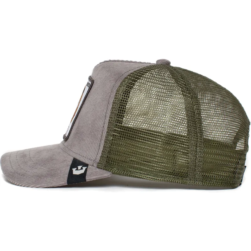 kepure-islenkta-pilka-snapback-butch-wulbul-corduroy-the-farm-goorin-bros