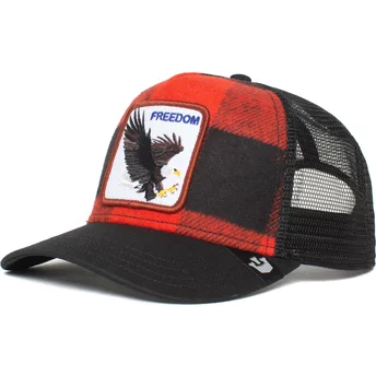 Goorin Bros. Eagle Freedom Ski Free The Farm Red and Black Trucker Hat
