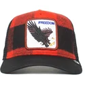 czapka-trucker-czerwono-czarna-orzel-freedom-ski-free-the-farm-goorin-bros
