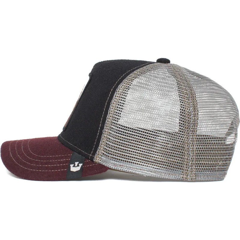kepure-islenkta-juoda-snapback-king-circwool-of-life-the-farm-goorin-bros