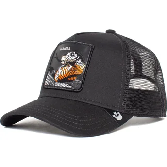 Kepurė išlenkta vilkikas juoda snapback serpiente Mamba The Farm The Farm de Goorin Bros.