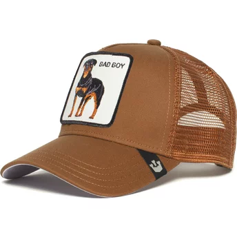 goorin-bros-rottweiler-dog-the-baddest-boy-the-farm-brown-trucker-hat
