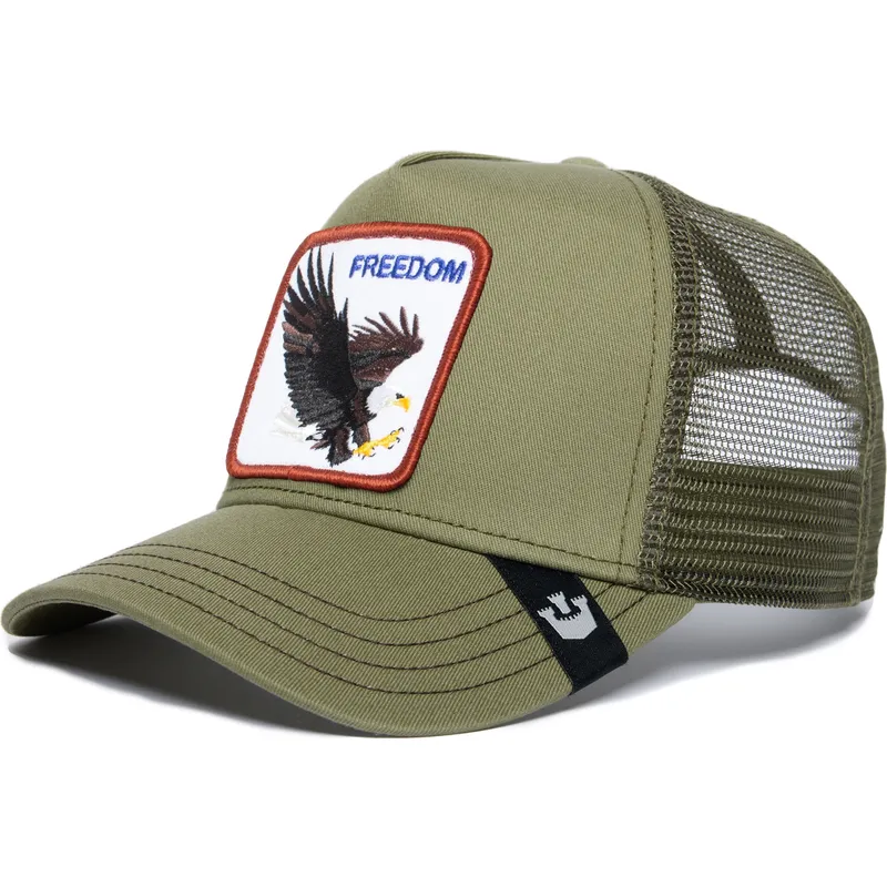 czapka-trucker-zielona-orzel-freedom-the-farm-od-goorin-bros