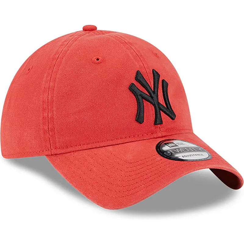 kepure-islenkta-raudona-reguliuojamas-9twenty-league-essential-new-york-yankees-mlb-new-era