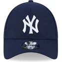kepure-islenkta-tamsiai-melyna-reguliuojamas-9forty-essential-melton-wool-new-york-yankees-mlb-new-era