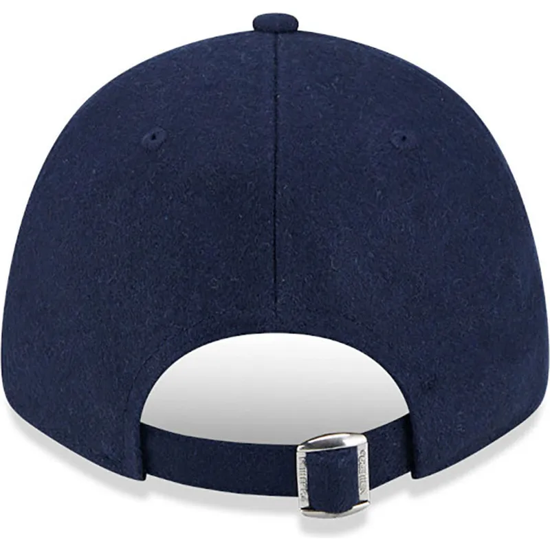 kepure-islenkta-tamsiai-melyna-reguliuojamas-9forty-essential-melton-wool-new-york-yankees-mlb-new-era
