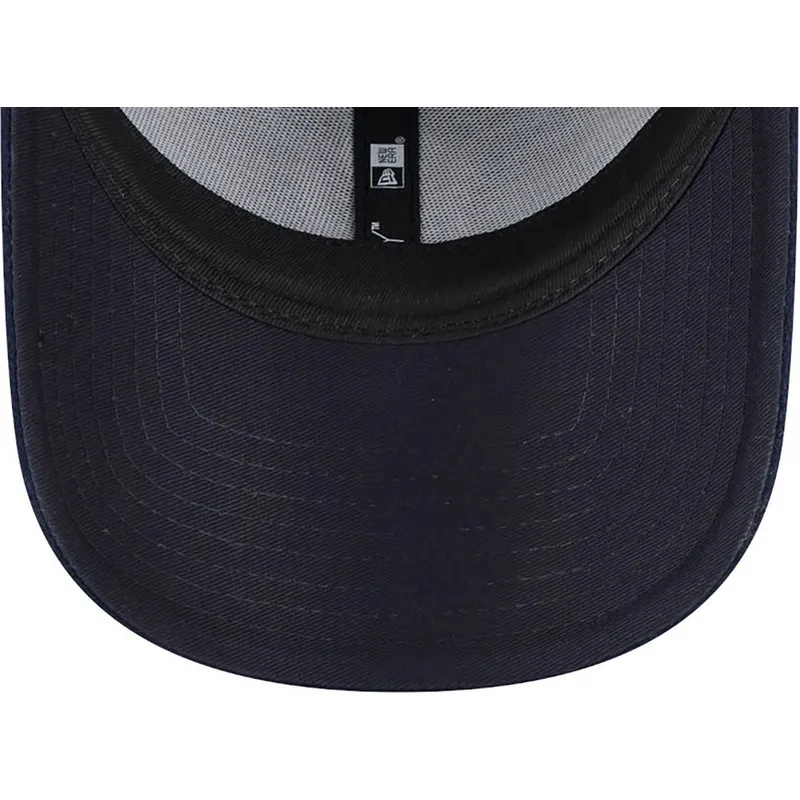 kepure-islenkta-tamsiai-melyna-reguliuojamas-9forty-essential-melton-wool-new-york-yankees-mlb-new-era