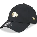 kepure-islenkta-juoda-reguliuojamas-9forty-pin-los-angeles-lakers-nba-new-era
