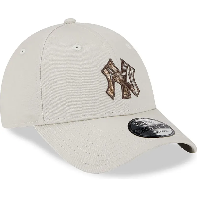 kepure-islenkta-smelio-reguliuojamas-9forty-check-infill-new-york-yankees-mlb-new-era