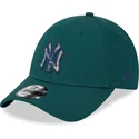 kepure-islenkta-zalia-reguliuojamas-9forty-check-infill-new-york-yankees-mlb-new-era