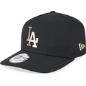 czarna-czapka-z-zakrzywionym-daszkiem-snapback-a-frame-foil-pack-los-angeles-dodgers-mlb-od-new-era