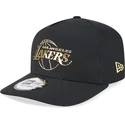 kepure-islenkta-juoda-snapback-a-frame-foil-pack-los-angeles-lakers-nba-new-era