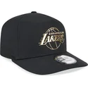 czarna-zakrzywiona-czapka-snapback-a-frame-foil-pack-los-angeles-lakers-nba-od-new-era