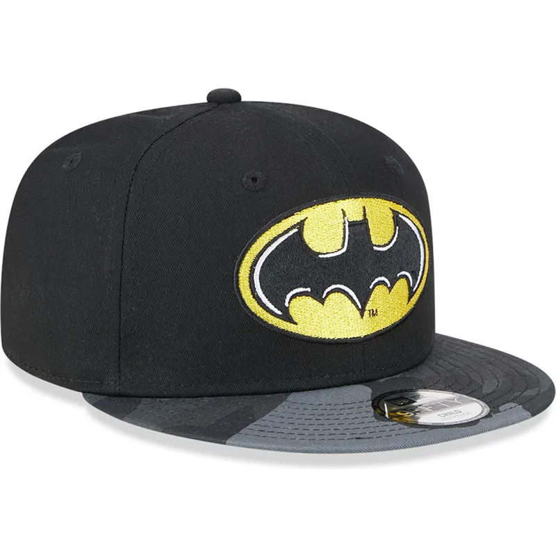 kepure-plokscia-juoda-snapback-vaikams-9fifty-batman-dc-comics-new-era