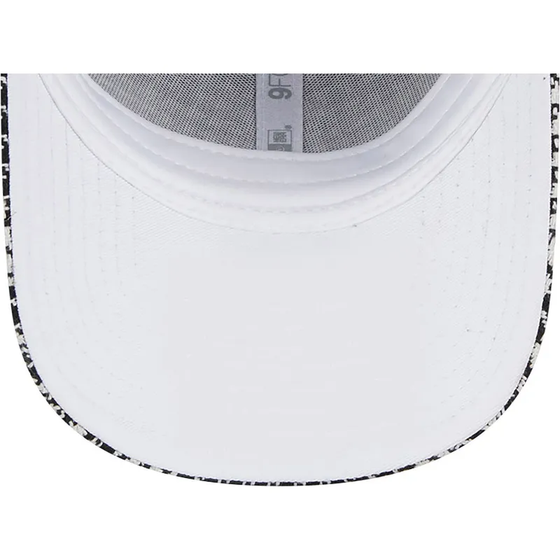 kepure-islenkta-juoda-reguliuojamas-9forty-houndstooth-new-york-yankees-mlb-new-era