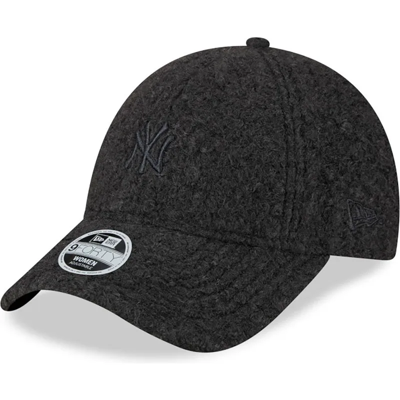 kepure-islenkta-juoda-reguliuojamas-9forty-hypertexture-new-york-yankees-mlb-new-era