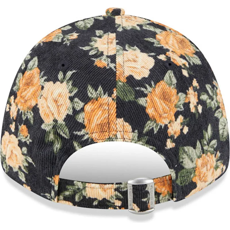 kepure-islenkta-tamsiai-melyna-reguliuojamas-9forty-floral-cord-new-york-yankees-mlb-new-era