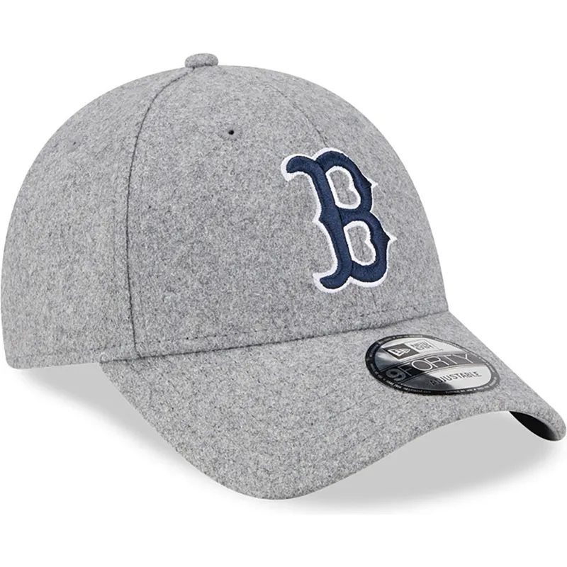 kepure-islenkta-pilka-reguliuojamas-9forty-essential-melton-wool-boston-red-sox-mlb-new-era