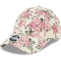 kepure-islenkta-smelio-reguliuojamas-rosa-9forty-floral-cord-new-york-yankees-mlb-new-era