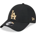 kepure-islenkta-juoda-reguliuojamas-dorado-9forty-league-essential-los-angeles-dodgers-mlb-new-era