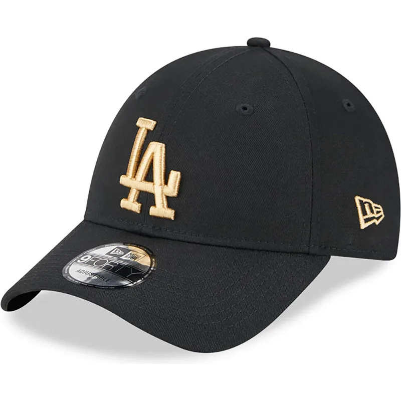 kepure-islenkta-juoda-reguliuojamas-dorado-9forty-league-essential-los-angeles-dodgers-mlb-new-era