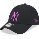 kepure-islenkta-juoda-reguliuojamas-9forty-league-essential-new-york-yankees-mlb-new-era