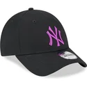 kepure-islenkta-juoda-reguliuojamas-9forty-league-essential-new-york-yankees-mlb-new-era