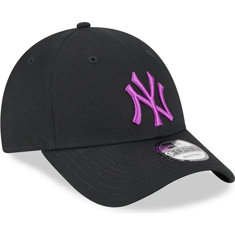 kepure-islenkta-juoda-reguliuojamas-9forty-league-essential-new-york-yankees-mlb-new-era