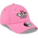 kepure-islenkta-rozine-reguliuojamas-vaikams-9forty-petalo-burbuja-y-cactus-las-supernenas-new-era