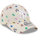 kepure-islenkta-smelio-reguliuojamas-vaikams-9forty-festive-new-york-yankees-mlb-new-era