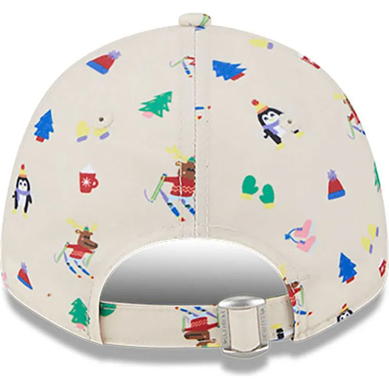 bezowa-zakrzywiona-czapka-regulowana-dla-chlopca-9forty-festive-new-york-yankees-mlb-new-era