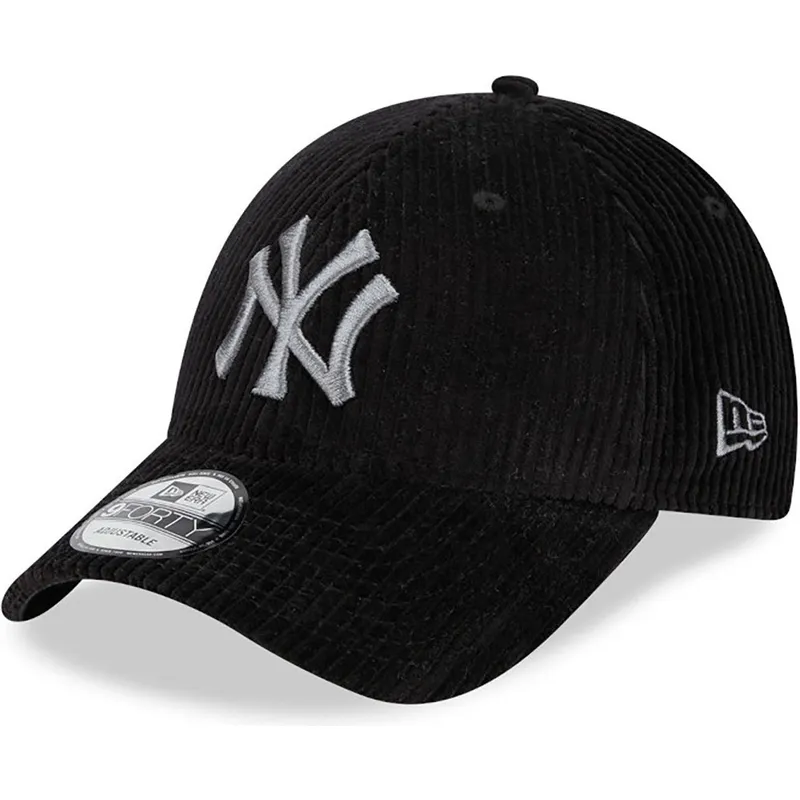 kepure-islenkta-juoda-reguliuojamas-9forty-wide-cord-new-york-yankees-mlb-new-era